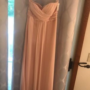 Light pink bridesmaid dress
